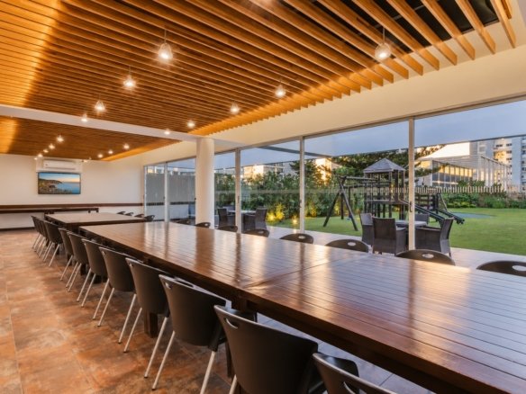 Salón común y jardín infantil entre los amenities de Gala Tower